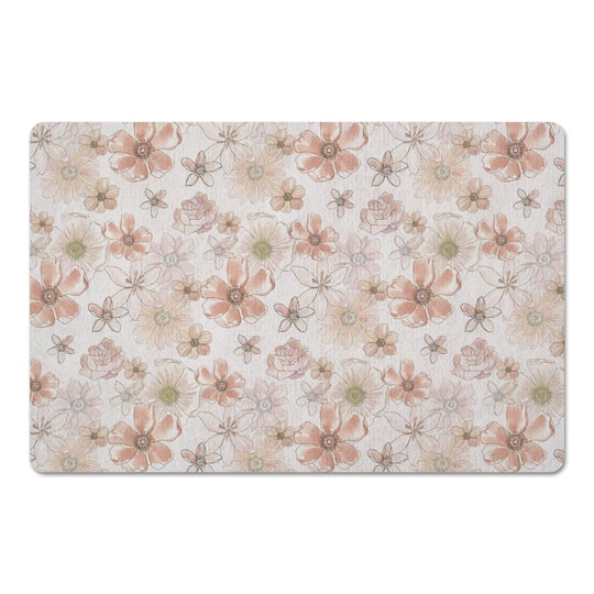 Watercolor Florals Floor Mat